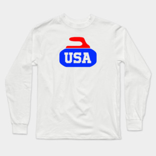 USA Curling Long Sleeve T-Shirt