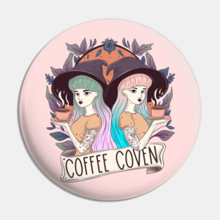 Coffee coven witches Pin