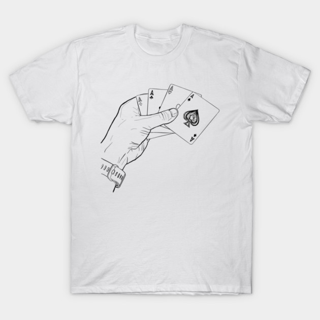 All Four Aces T-Shirt by The Hermit Magic Magazine