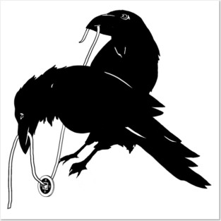 Ravens and Ribbon Posters and Art