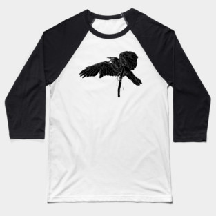 The Hermit Magazine's Raven Baseball T-Shirt
