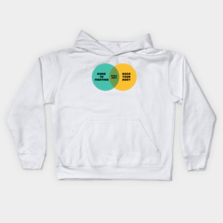 Venn Diagram: Everybody: Kung Fu Fighting & Rock your body Kids Hoodie