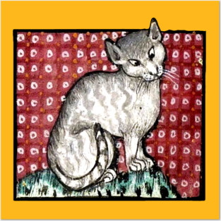 Medieval Cat Posters and Art