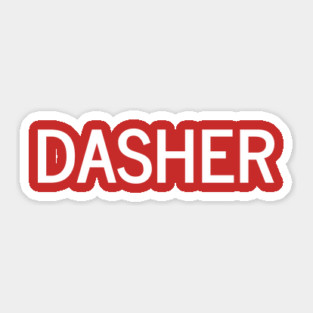 DASHER Sticker