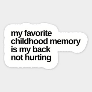 Favorite Childhood Memory Magnet