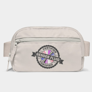 Certified Gender Fluid Pride Seal of Approval with Pride Flag Background Bag