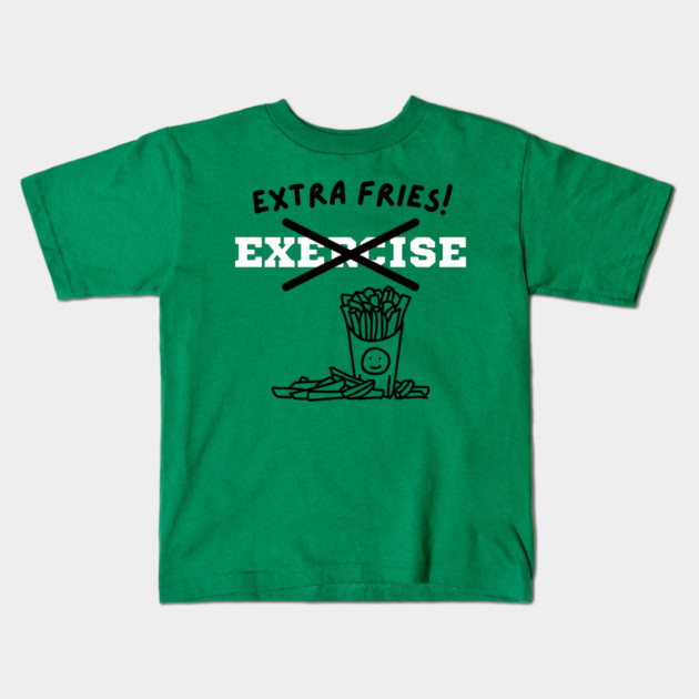 Extra Fries! Kids T-Shirt by Litehouse Tees