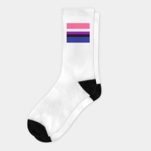 Seamless Repeating Gender Fluid Pride Flag Pattern Socks