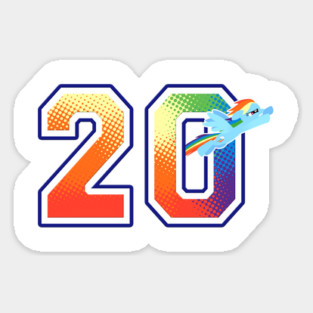 Number 20 Sticker