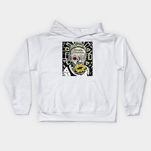 Zombie Cookies Kids Hoodie by animegirlnft