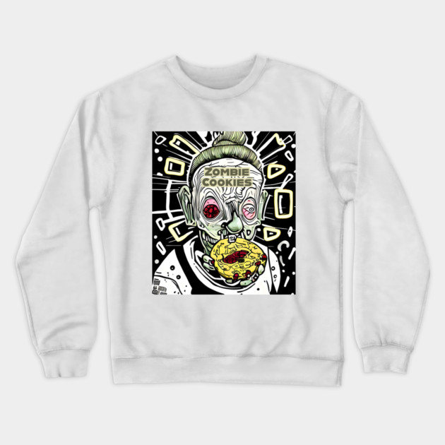 Zombie Cookies Crewneck Sweatshirt by animegirlnft