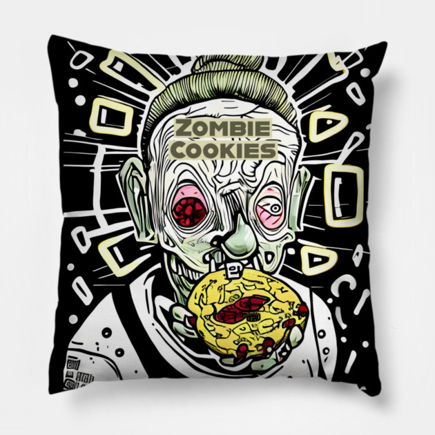 Zombie Cookies Pillow by animegirlnft