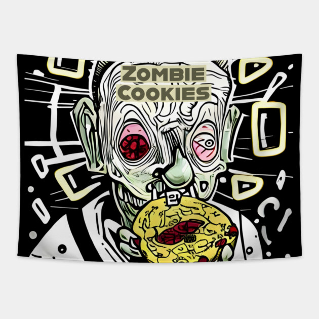 Zombie Cookies Tapestry by animegirlnft