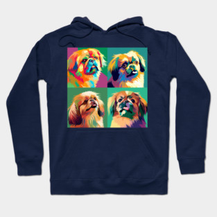 Tibetan Spaniel Pop Art - Dog Lover Gifts Hoodie