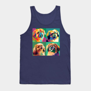 Tibetan Spaniel Pop Art - Dog Lover Gifts Tank Top