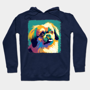 Tibetan Spaniel Pop Art - Dog Lover Gifts Hoodie