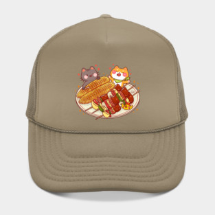 Shiba Inu Cat Roasted Corn BBQ Hat