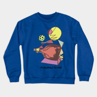 The Pickleball Player by Pollux (WITH TEXT) Crewneck Sweatshirt