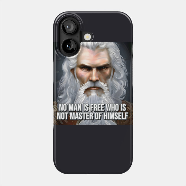 No man is free who is not master of himself Phone Case by animegirlnft