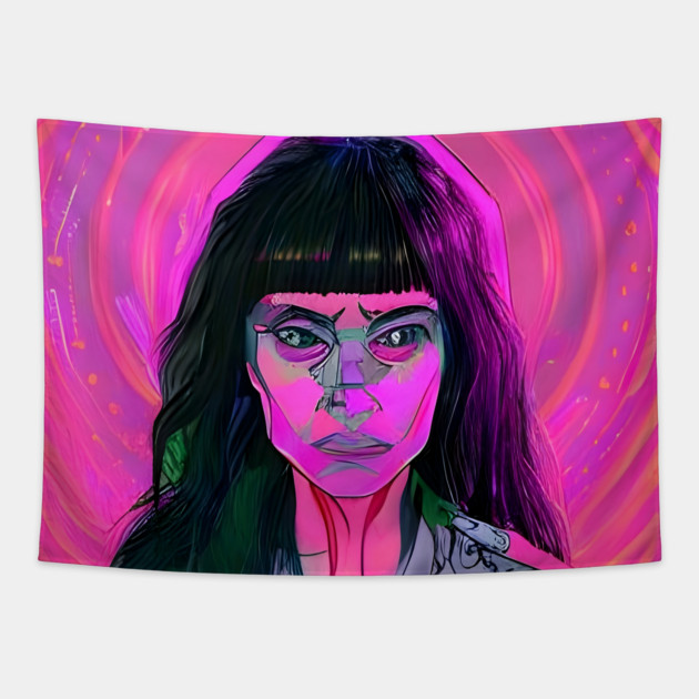 Anti Surveillance Tapestry by animegirlnft