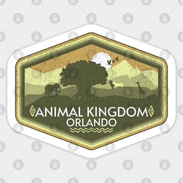 Animal Kingdom Orlando Retro Vintage Distressed Florida Design Sticker by Joaddo