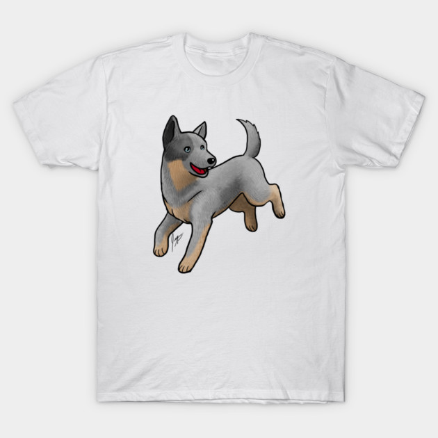 Dog - Australian Cattle Dog - Blue Heeler T-Shirt by Jen's Dogs Custom Gifts and Designs