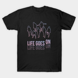 BTS Life Goes On Line Artwork Fanmade Merch & Accessories T-Shirt