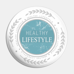 Healthy Lifestyle (blue) Pin