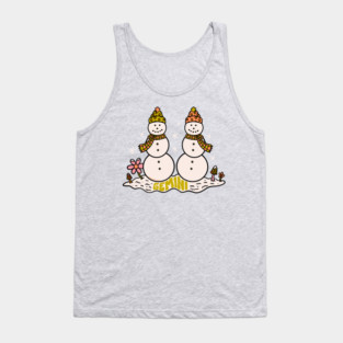 Gemini Snowman Tank Top