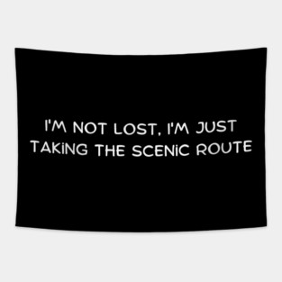 I'm not lost, I'm just taking the scenic route Tapestry