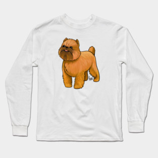 Dog - Brussells Griffon - Red Long Sleeve T-Shirt