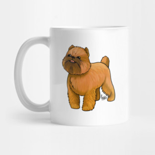 Dog - Brussells Griffon - Red Mug