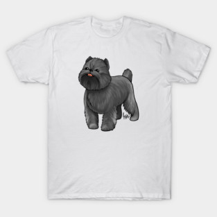 Dog - Brussells Griffon - Black T-Shirt