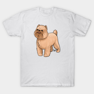 Dog - Brussell's Grifon - Tan T-Shirt