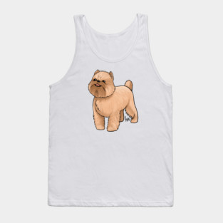Dog - Brussell's Grifon - Tan Tank Top