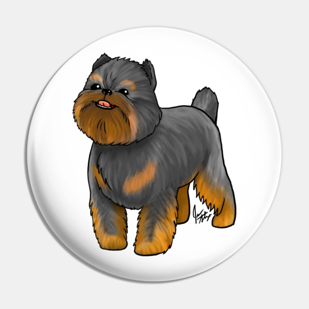 Dog - Brussell's Griffon - Black and Tan Pin by Jen's Dogs Custom Gifts and Designs