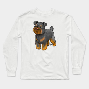 Dog - Brussell's Griffon - Natural Black and Tan Long Sleeve T-Shirt