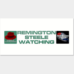 Remington Steele Watching - Team Remington Posters and Art