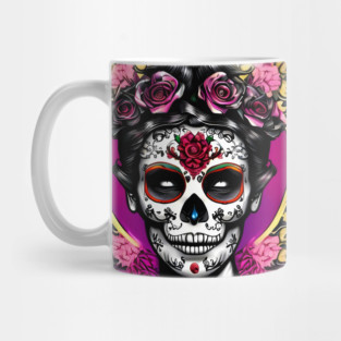 Day of the Dead Skull Mug