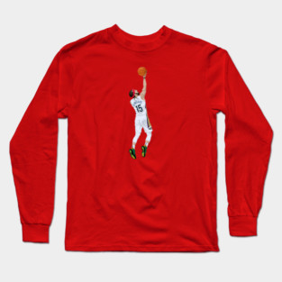 Jose Alvarado Layup Sport Vector Illustration Long Sleeve T-Shirt