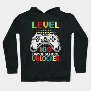 level 100 days of school unlocked Hoodie
