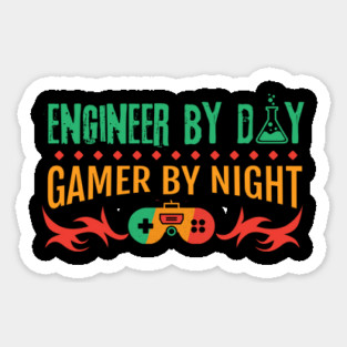 Engineer By Day Gamer By Night Magnet