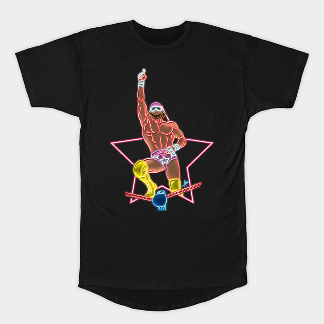 Macho man top rope neon color T-Shirt