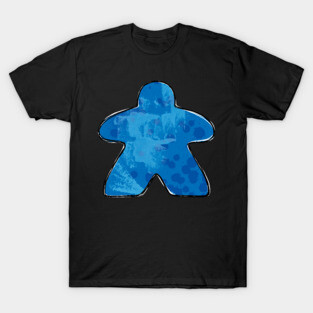 Blue Board Game Meeple T-Shirt