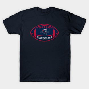 New England Team Colors Football T-Shirt