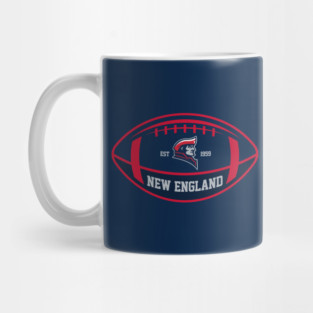 New England Team Colors Football Mug