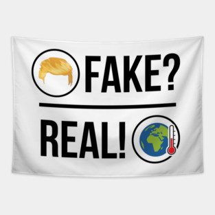 Trump's Hair vs Climate Change Tapestry