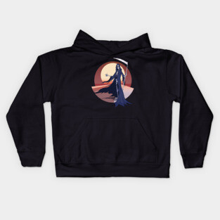 Grim reaper Hitchhiking Kids Hoodie