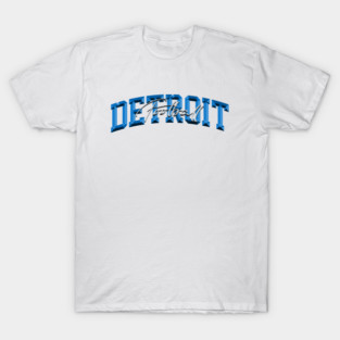 Detroit Football 3D Chrome T-Shirt