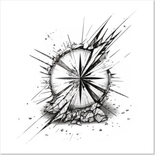 Broken Compass Posters and Art